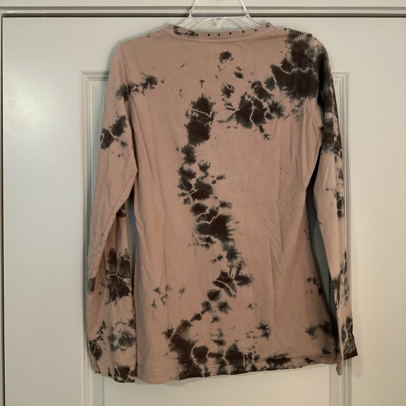 Vintage affliction tie dye tee with cut out and rhinestone studs - Picture 3 of 4